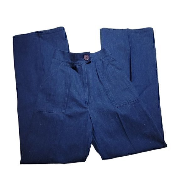 Women's Vintage Wide Leg Denim Jeans 14 Jones - Picture 2 of 9